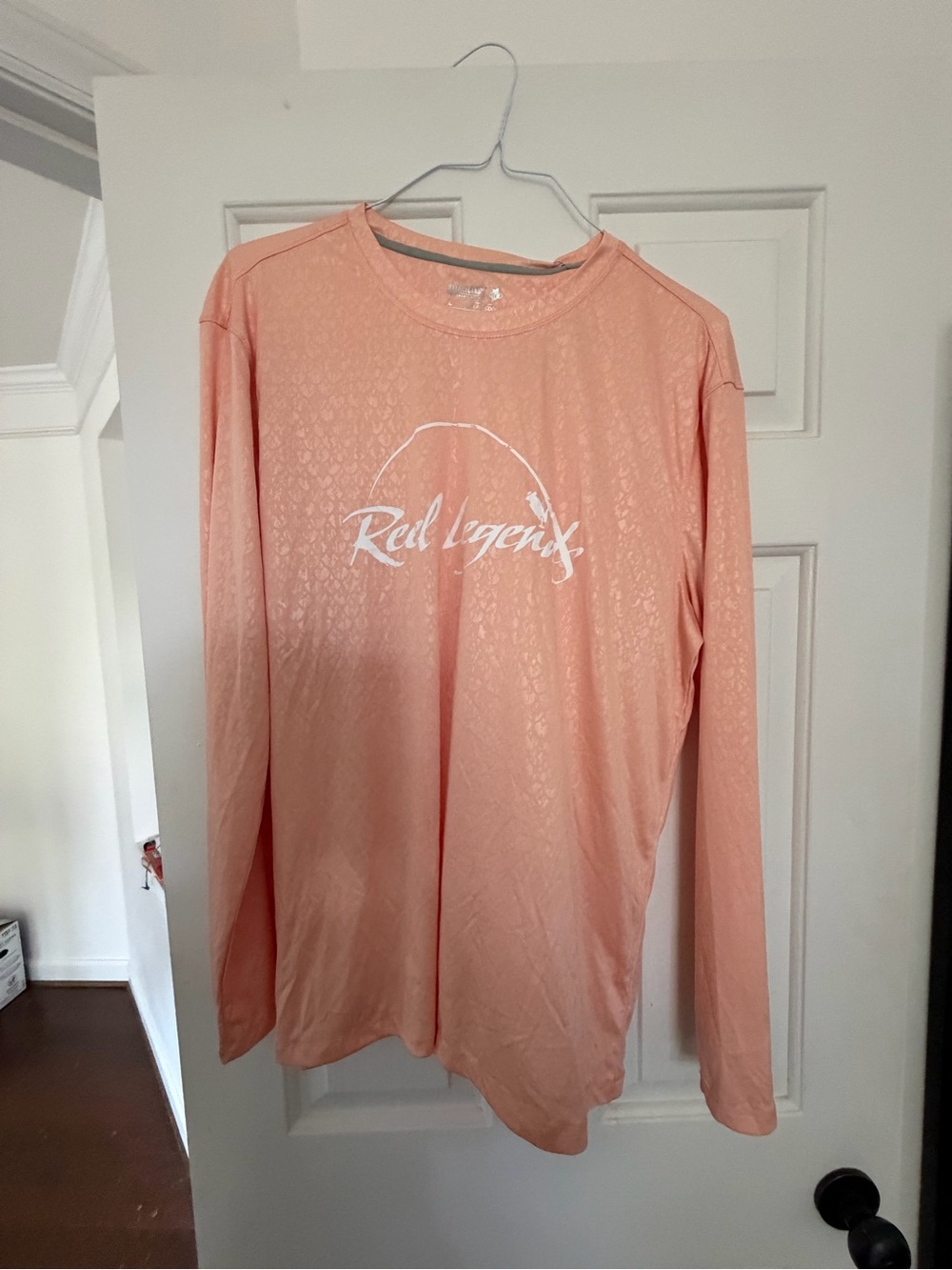 Reel Legends Men’s Long-Sleeve Shirt — Peach